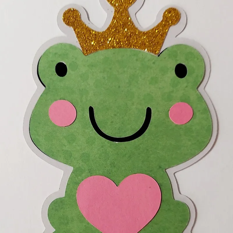 Frog Prince Embellishment: Scrapbooking, Cardmaking, Junk Journals, Ephemera for your Fairytale Paper Crafting Projects