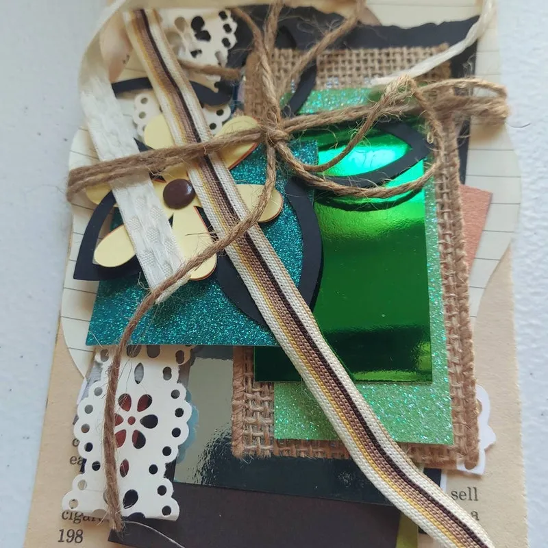 Junk Journal Scrap Pack: Ephemera, Ribbons, Buttons Embellishments