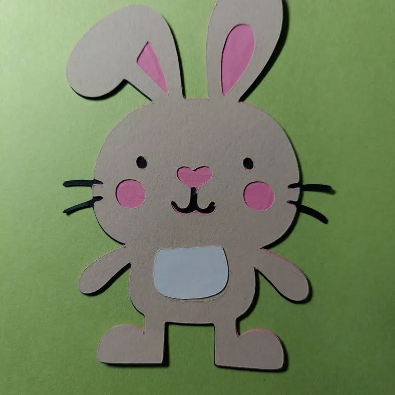 Easter Bunny Scrapbook Embellishments, also for Card Making, Junk Journaling and Paper Crafting (3-Pack) Bunny Die Cuts