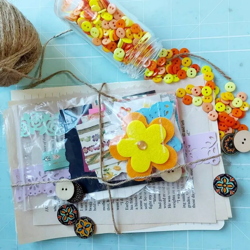 Summer Scrap Pack: Junk Journal Embellishments, Paper Ephemera