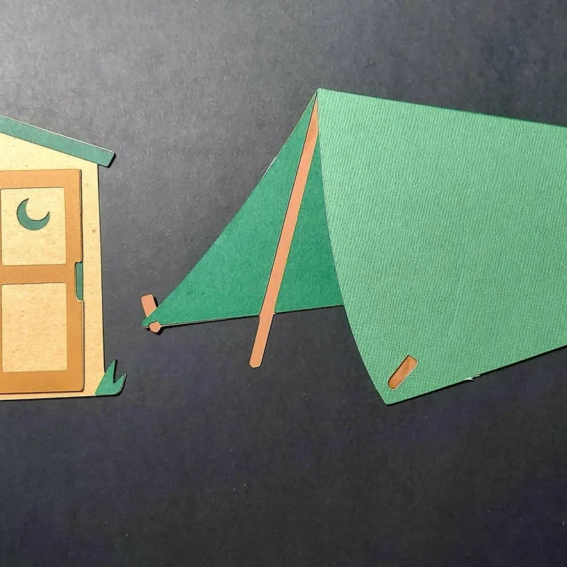 Camping Embellishments for Scrapbooking
