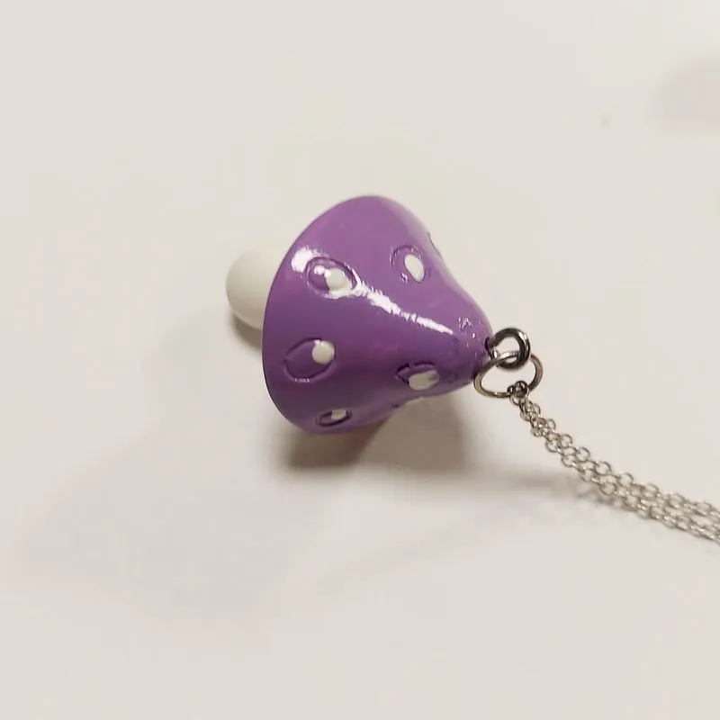 Mushroom Pendant Necklace, Whimsical Forest Jewelry