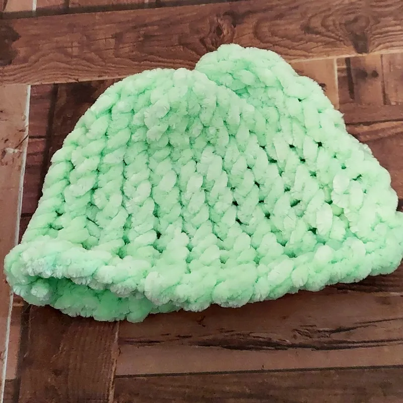 Crochet Baby Beanie: Soft Pastel Newborn Hat