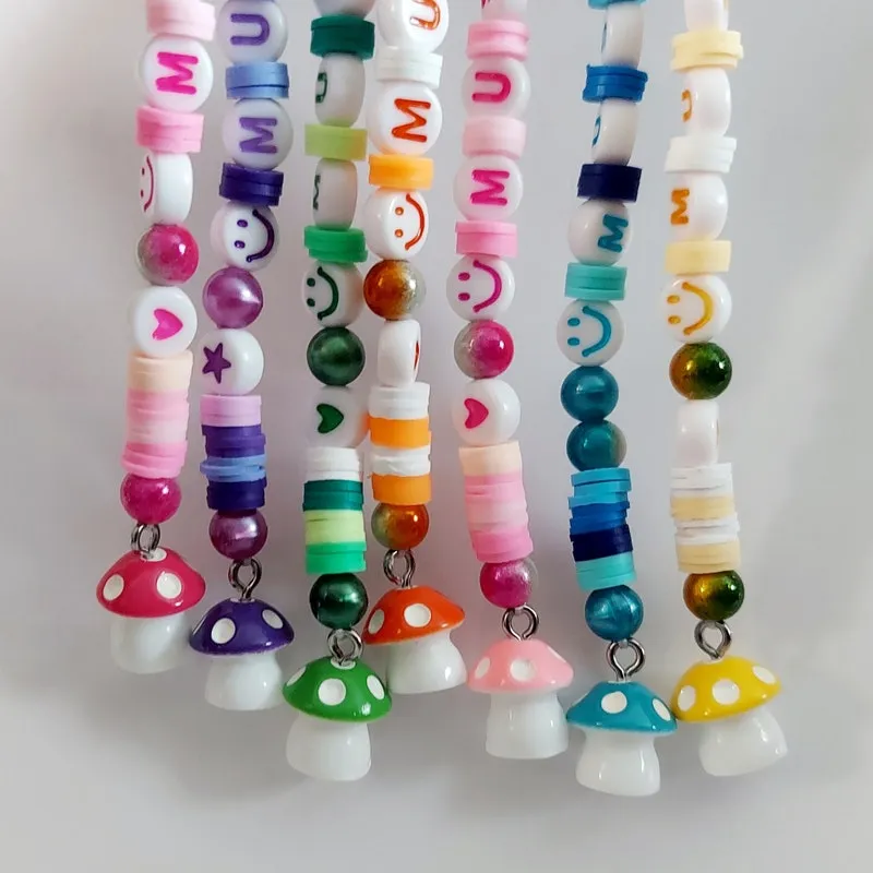 Mushroom  Keychain, Zipper Pull Accessory, Junk Journal Charms, Travel Mug Decor