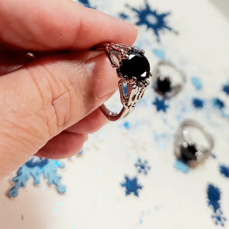 Black Onyx Sterling Silver Ring: Statement Fashion Jewelry
