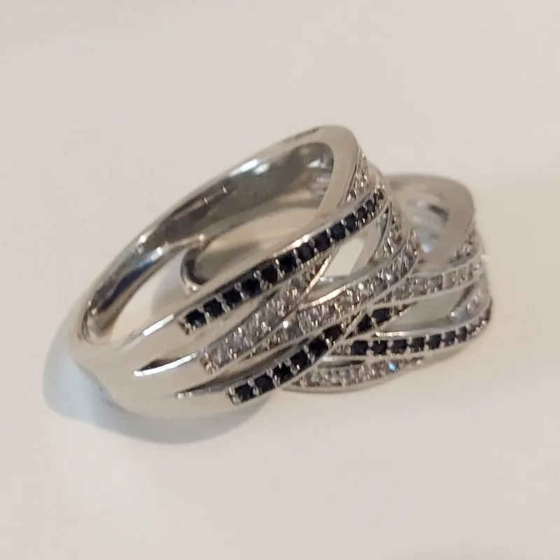 Sterling Silver Heart Gemstone Ring: Fashion Cocktail Jewelry