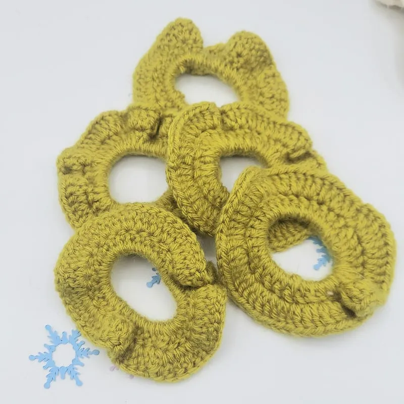 Crochet Scrunchies: Earthy Tone Hair Accessories