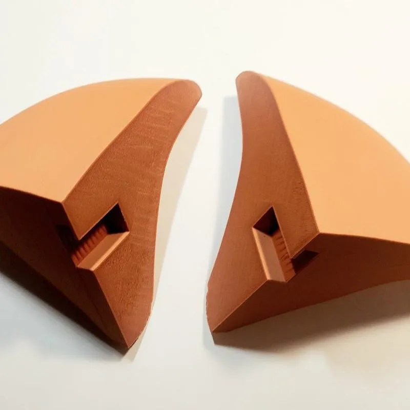3D Printed Large Mushroom Shelf: Whimsical Cottagecore Wall Decor - Corner Shelf